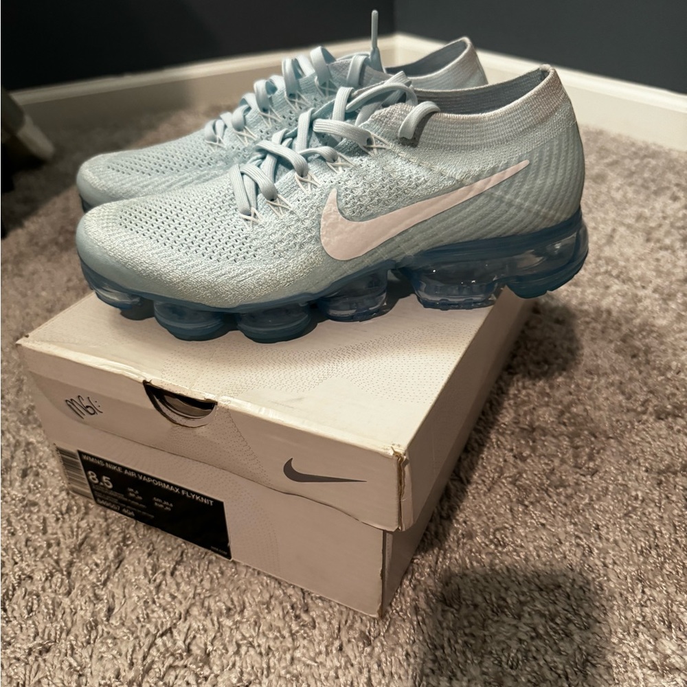 Nike Light Blue and White Athletic Shoes